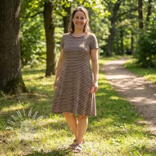 Úplet Stripes dark khaki