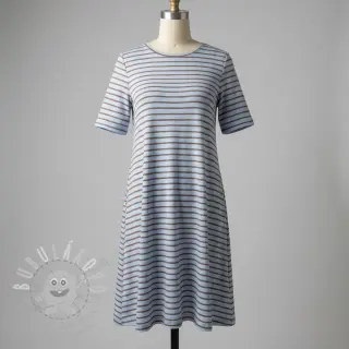 Úplet Stripes dusty blue