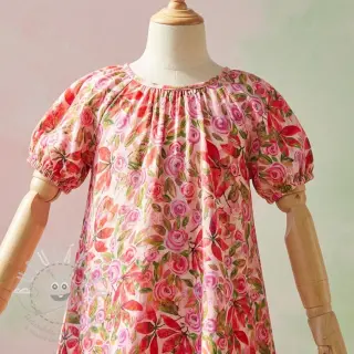 Viskóza RAYON POPLIN Printed Rosie design A
