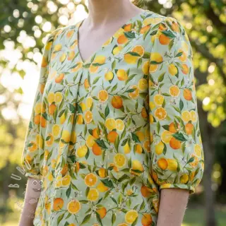 Viskóza RAYON POPLIN Fruity design E