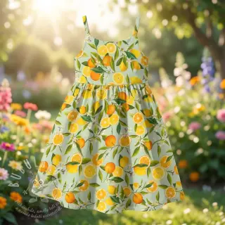Viskóza RAYON POPLIN Fruity design E