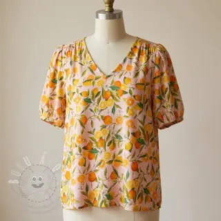Viskóza RAYON POPLIN Fruity design F