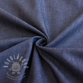 Bavlněná látka JEANS Chambre dark blue
