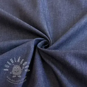 Bavlněná látka JEANS Chambre dark blue