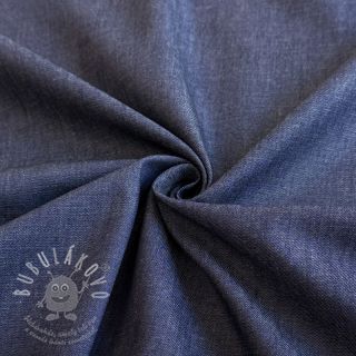 Bavlněná látka JEANS Chambre dark blue