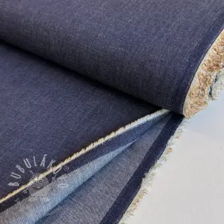 Bavlněná látka JEANS Chambre dark blue