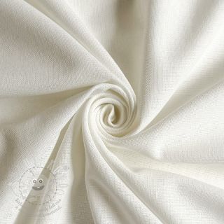 Bavlněná látka se lnem PREMIUM off white