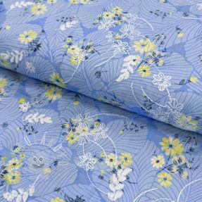 Bavlněná látka s příměsí Burny lovely blue