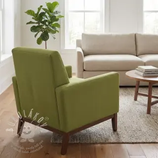 Bavlněná látka TWILL soft brushed lime