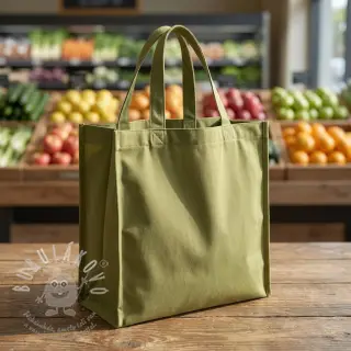 Bavlněná látka TWILL soft brushed lime