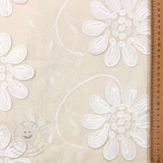 Bavlněná látka EMBROIDERY Bellagio cream