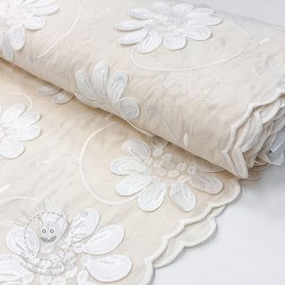 Bavlněná látka EMBROIDERY Bellagio cream