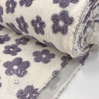 Kabátovina TEDDY Flower power lavender