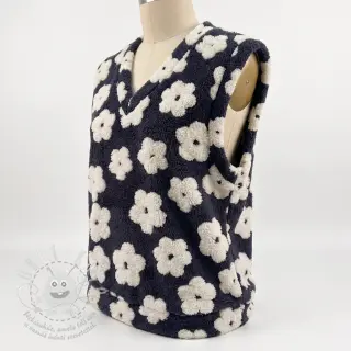 Kabátovina TEDDY Flower power off white