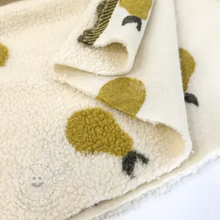 Kabátovina TEDDY JACQUARD Pears old lime
