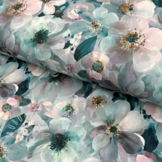 Úplet VISCOSE LYCRA HEAVY Classic flowers design B