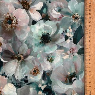 Úplet VISCOSE LYCRA HEAVY Classic flowers design B