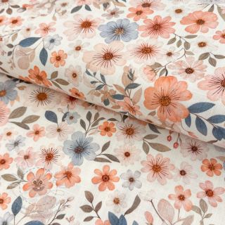 Viskóza se lnem Sweet and small design B