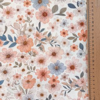 Viskóza se lnem Sweet and small design B