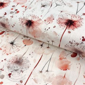 Viskóza se lnem Flower sea design C