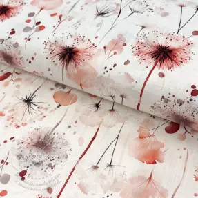 Viskóza se lnem Flower sea design C
