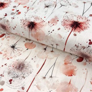 Viskóza se lnem Flower sea design C