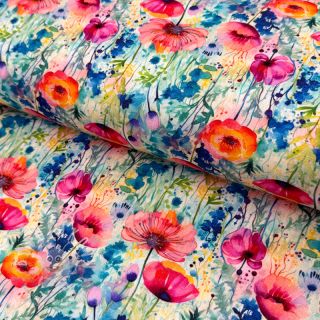 Viskóza se lnem Bright and bold design C