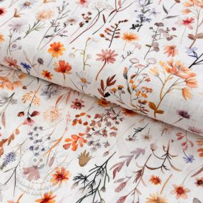 Viskóza se lnem Flower sea design B