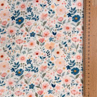 Viskóza se lnem Sweet and small design C