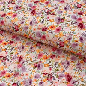 Viskóza se lnem Floral design C