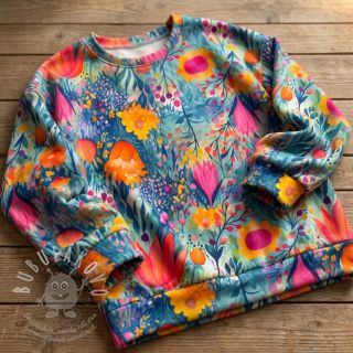 Úplet VISCOSE LYCRA HEAVY Tulips design E