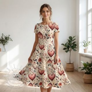 Úplet VISCOSE LYCRA HEAVY Combi design B