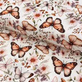 Viskóza se lnem Botanic design C