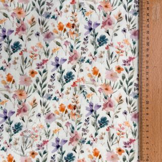 Viskóza se lnem Shabby chic design D