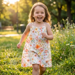 Viskóza se lnem Floral design A