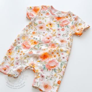 Viskóza se lnem Floral design A