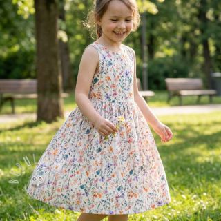 Viskóza se lnem Shabby chic design D