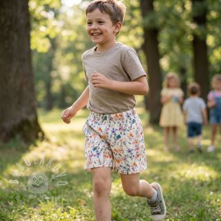 Viskóza se lnem Shabby chic design D