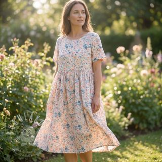 Viskóza se lnem Sweet and small design C