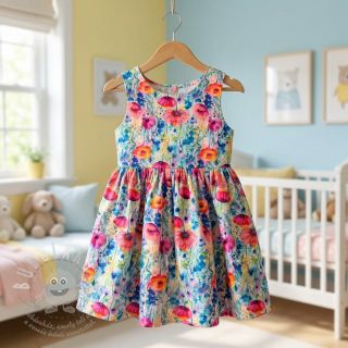 Viskóza se lnem Bright and bold design C