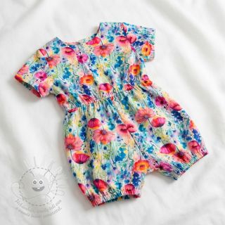 Viskóza se lnem Bright and bold design C