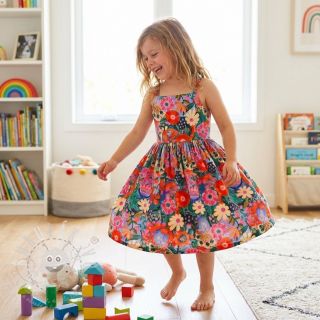 Viskóza se lnem Bright and bold design A