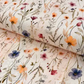 Viskóza se lnem Botanic design A