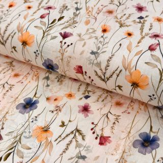 Viskóza se lnem Botanic design A