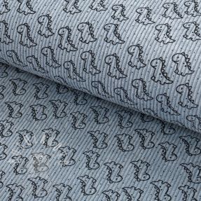 Manšestr STRETCH Little dino old blue