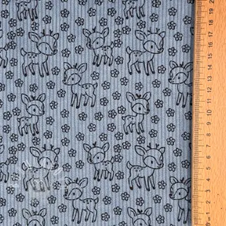 Manšestr STRETCH Little deer old blue