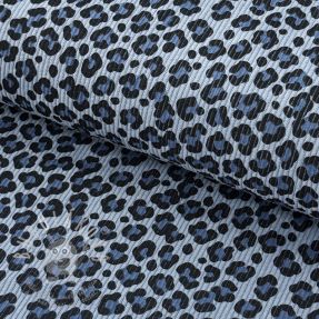Manšestr STRETCH Little Leopard old blue
