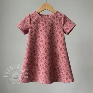 Manšestr STRETCH Little dino old pink