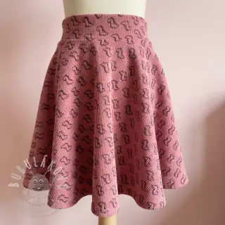 Manšestr STRETCH Little dino old pink
