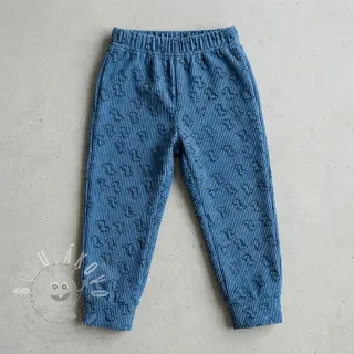 Manšestr STRETCH Little dino old blue
